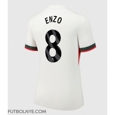 Camiseta Chelsea Enzo Fernandez #8 Visitante Equipación para mujer 2025-26 manga corta Camiseta Chelsea Enzo Fernandez #8 Visitante Equipación para mujer 2025-26 manga corta